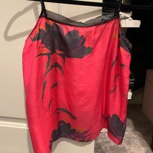 Silk floral cami